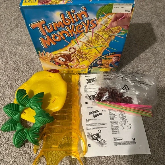 VTG Mattel Tumblin' Monkeys Game, Ages 5+ - Picture 2 of 5
